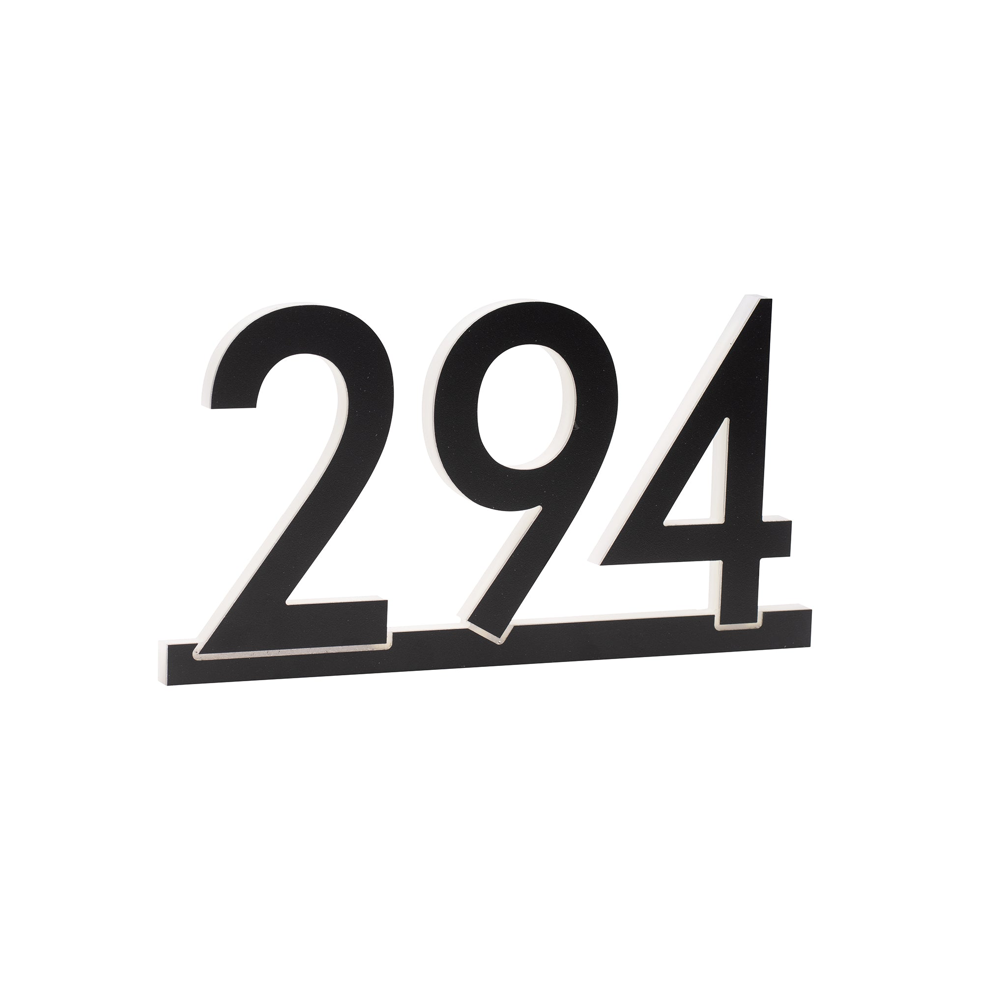 Modern Acrylic 3D Address Numbers with Backlit Glow