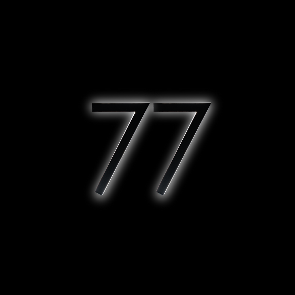 Modern Acrylic 3D Address Numbers with Glowing Edges