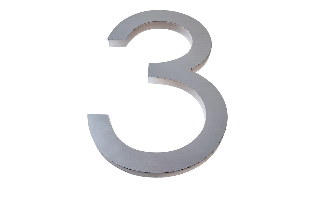 Acrylic Address Numbers with Glowing Edges