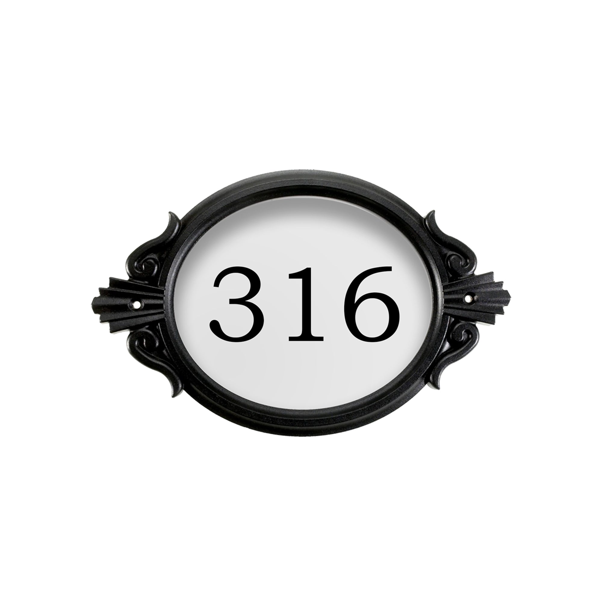 Horizontal Roman Plaque with Numbers